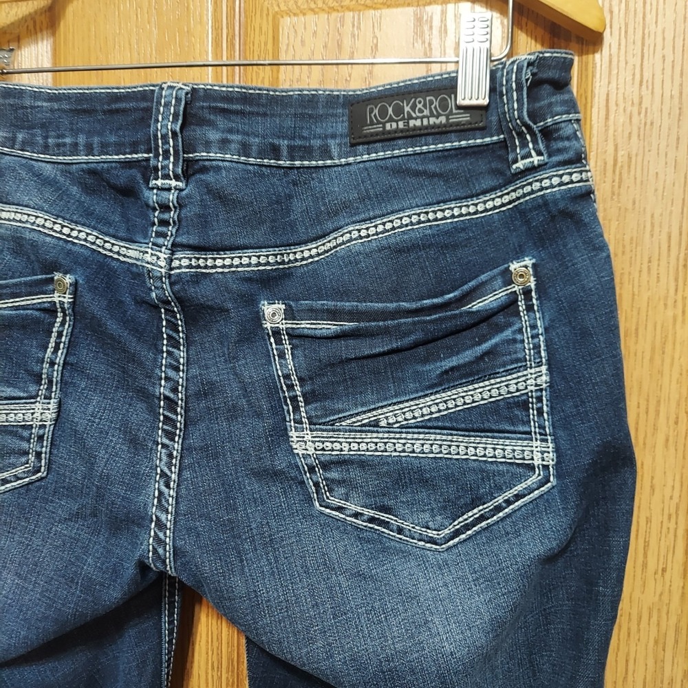 Rock and Roll Cowgirl Riding Jeans 29x32 (actual 32x32) Dark Wash Bootcut Denim